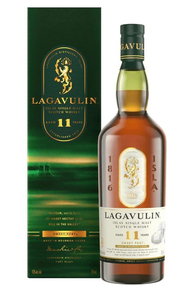 Lagavulin 11 years "Sweet Peat" Single Malt Scotch - 750ml
