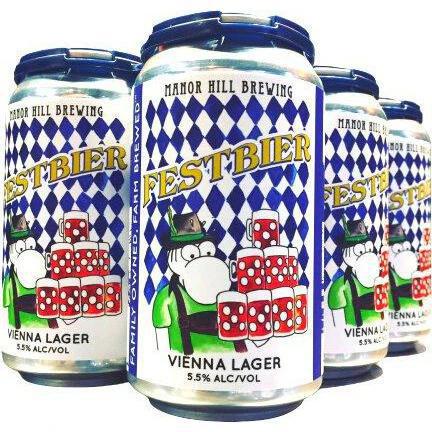 Manor Hill Festbier Vienna Style Lager 6-pack cans