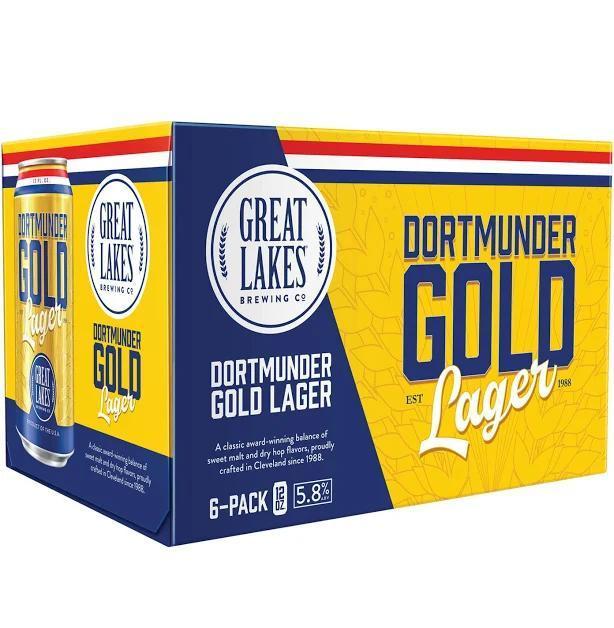 Great Lakes Dortmunder Gold Lager 6-pack cans
