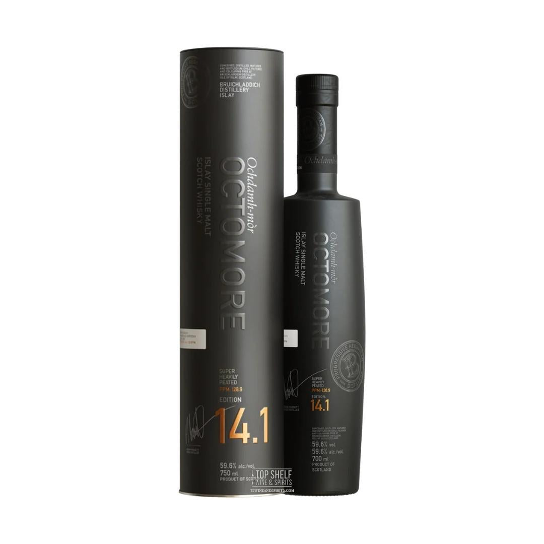 Bruichladdich Octomore 14.1 Aged 5 years, 128.9 PPM Single Malt Scotch Whisky- 750ml