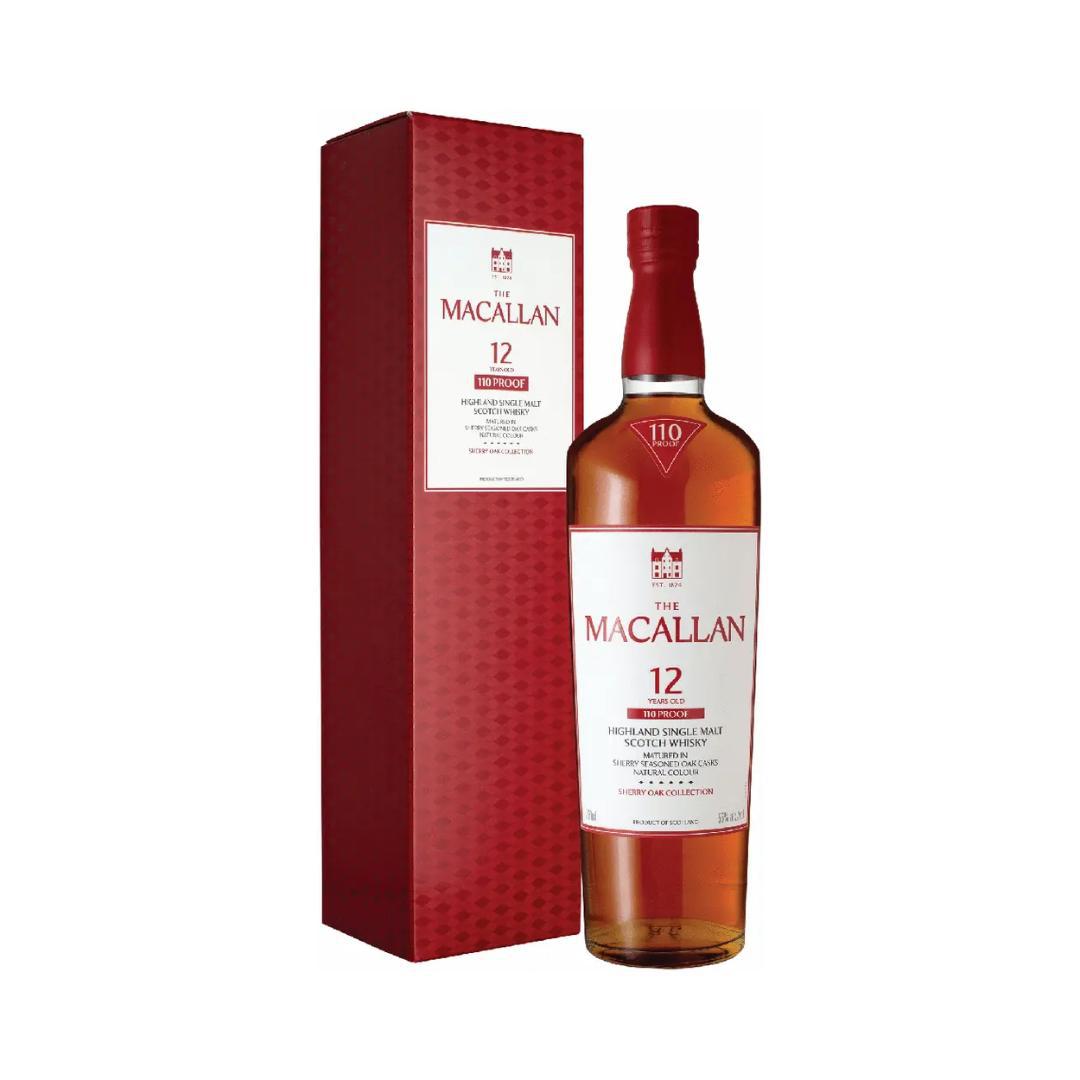 Macallan 12 years 110 Proof Sherry Cask Single Malt Scotch Whisky - 750ml