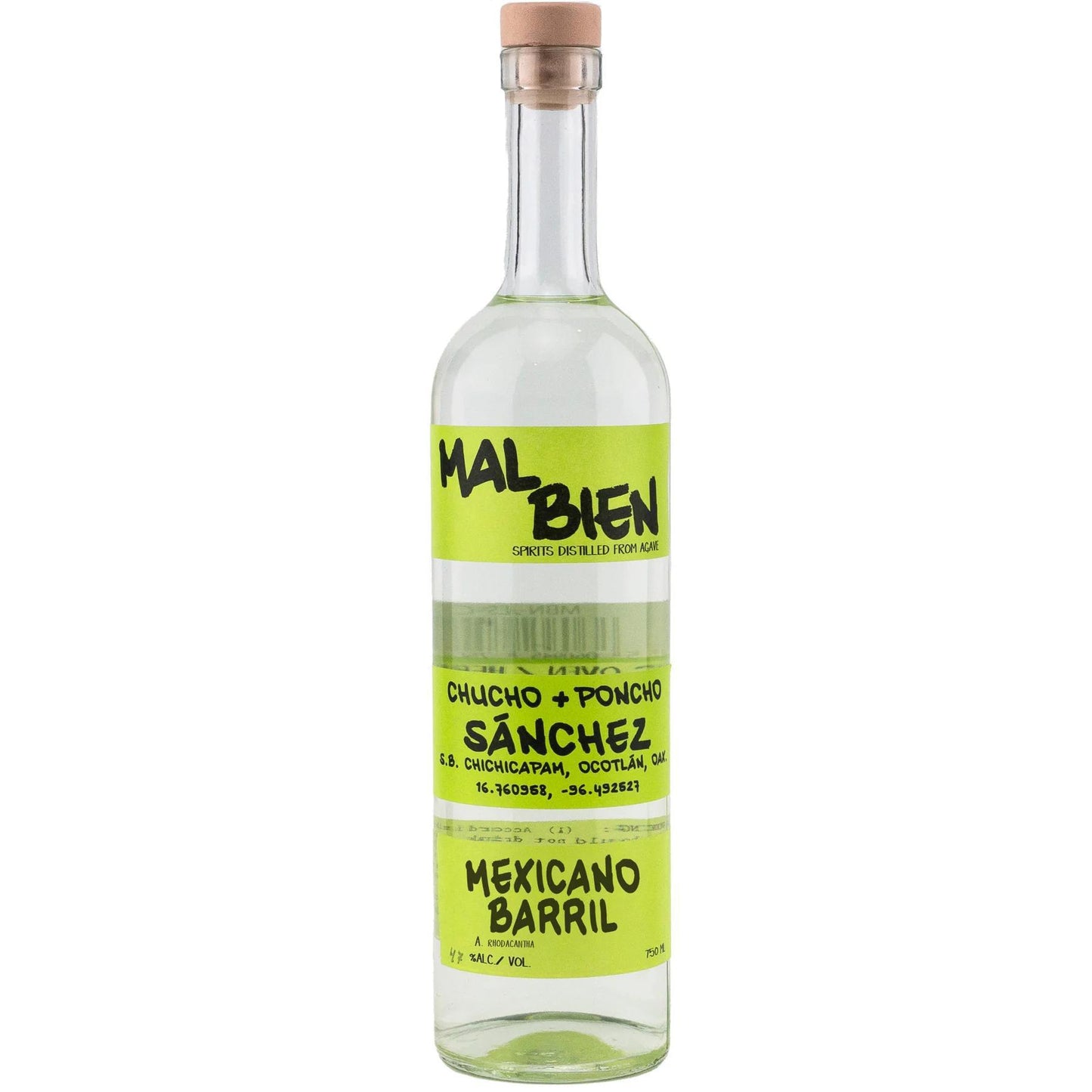 Mal Bien Mexicano Barril (Chucho + Pancho Sanchez) Agave Spirit - 750ml