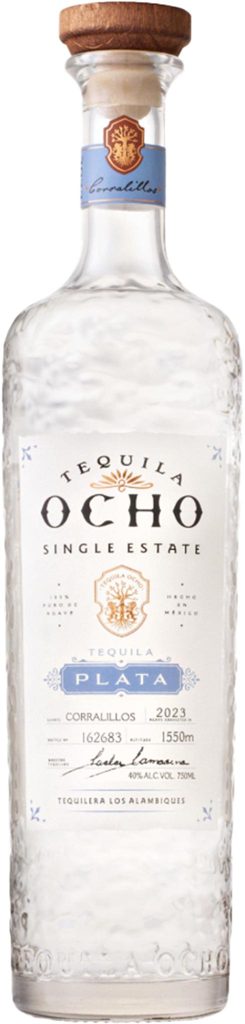 Tequila Ocho Plata Blanco- 750ml