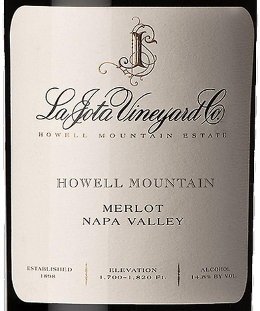 La Jota Merlot Howell Mountain 2019