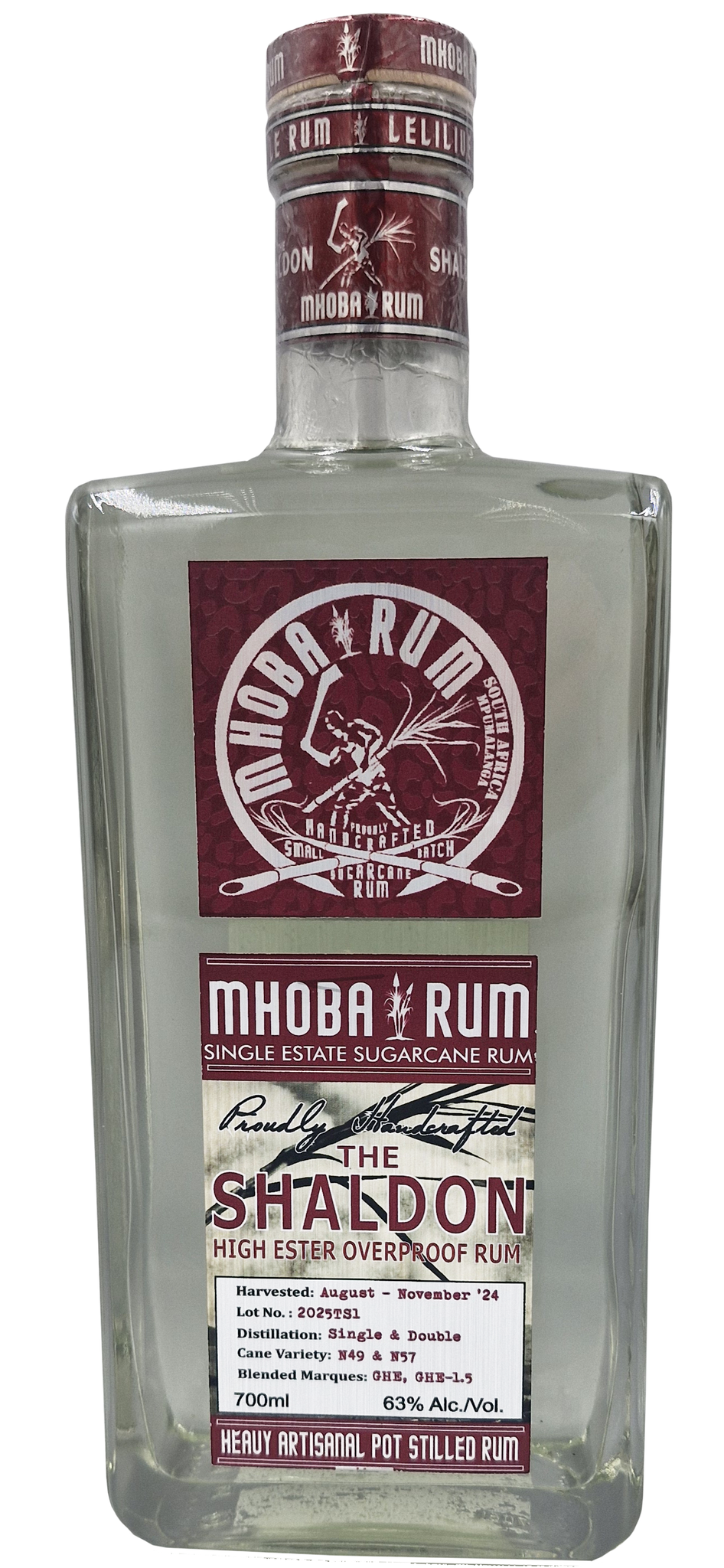 The Shaldon High Ester Overproof MHOBA South Africa Rum (126 Prf) - 700ml