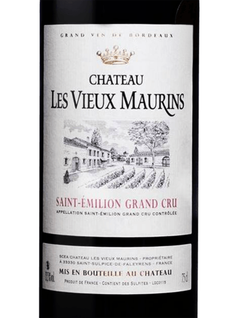 Chateau les Vieux Maurins St Emilion Grand Cru 2019