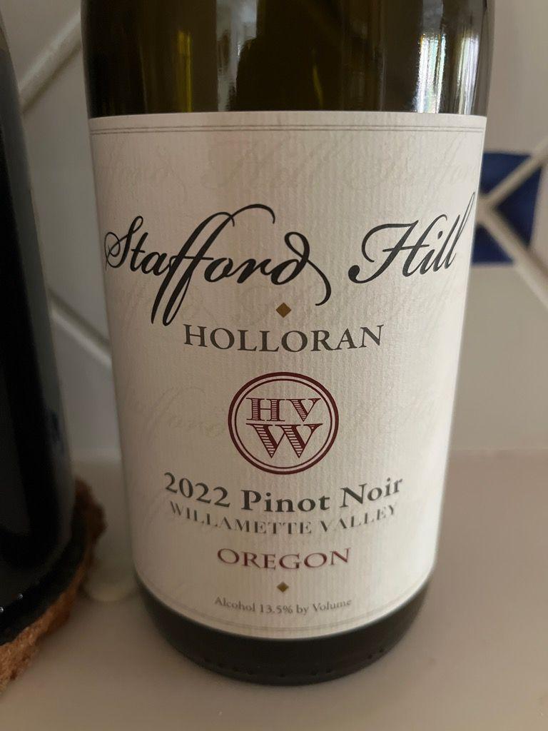 Stafford Hill Pinot Noir Willamette Valley 2022