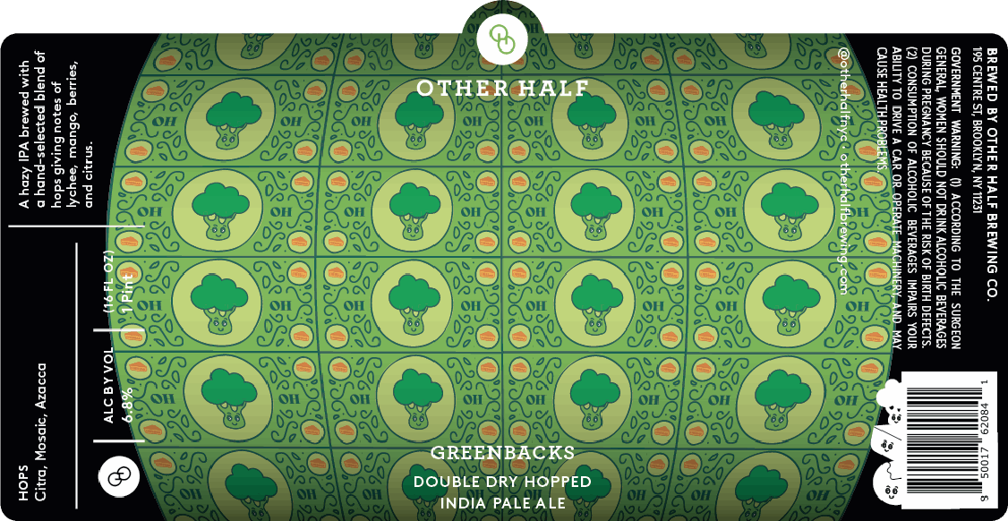 Other Half Greenbacks Double Dry Hopped IPA 4-pack 16oz cans