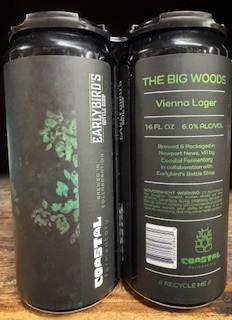 Coastal Fermentory/EarlyBird's Bottle Shop The Big Woods Vienna Lager 16oz 4-pack cans