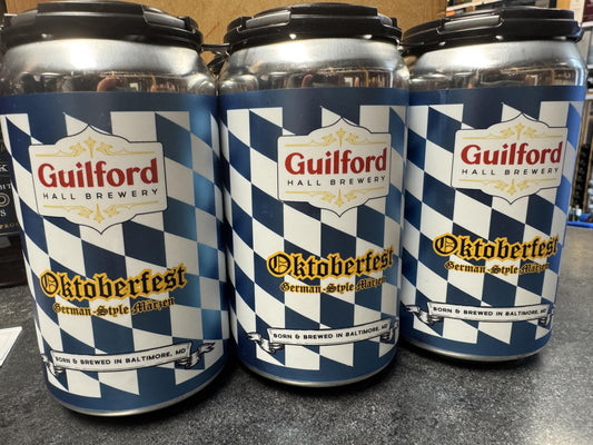 Guilford Hall Brewery Oktoberfest German Style Marzen  6-pack cans