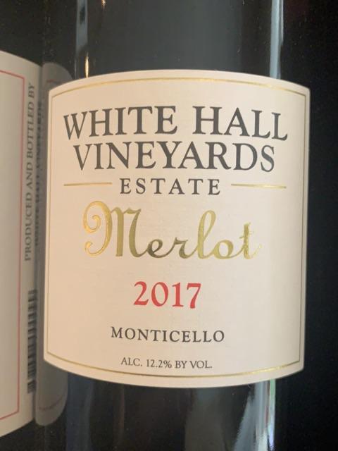 White Hall Merlot Estate 2017