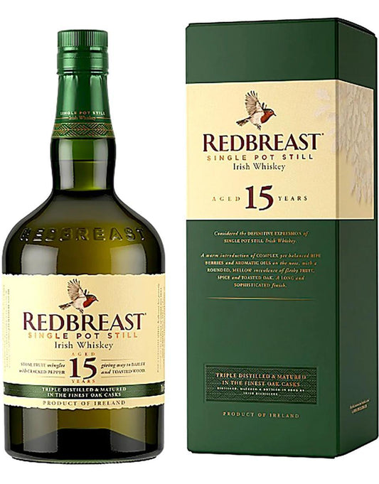 Redbreast Single Pot Still 15 year old Irish Whiskey