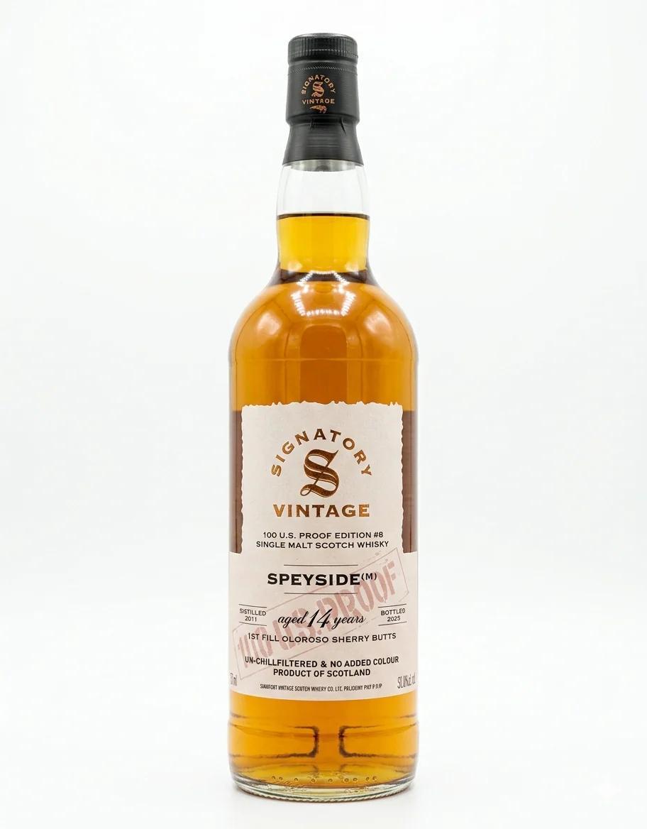 Signatory 2011 Speyside (M) 14 years 1st Fill Oloroso Sherry Butt Single Malt Scotch - 700ml