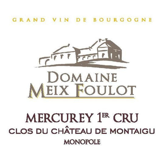 Domaine du Meix Foulot Mercurey 1er Cru Clos du Chateau de Montaigu Monopole 2015 1.5 Ltr  *FOR A VINTAGE AFFAIR SILENT AUCTION ONLY*