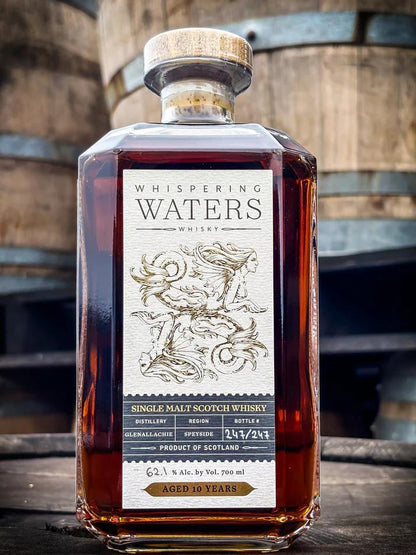 Whispering Waters - Glenallachie 10 Year - 1st Fill Oloroso Matured Single Malt Scotch - 700ml