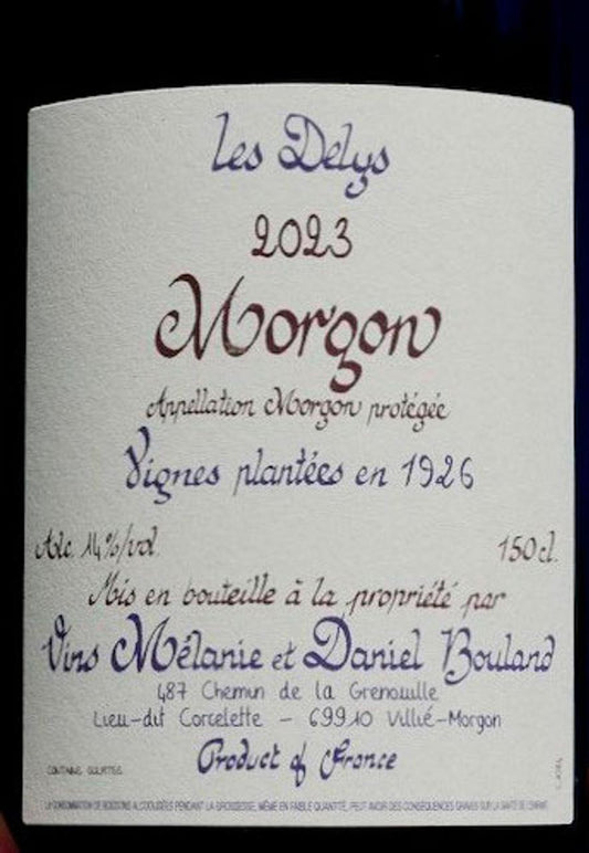 Daniel Bouland Morgon Vieilles Vignes 1926 Delys 2023