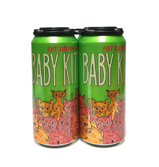 Fat Orange Cat Baby Kittens 4-pack 16oz cans