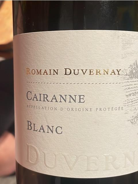 Romain Duvernay Cairanne Blanc 2023