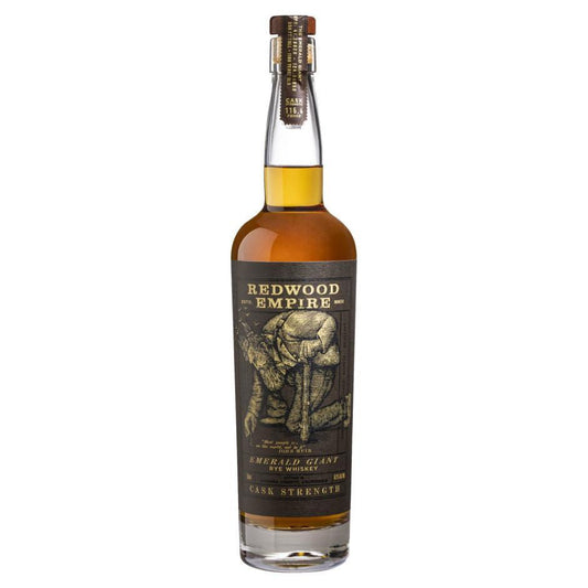 Redwood Empire Emerald Giant Cask Strength Rye Whiskey 116.4 Proof - 750ml
