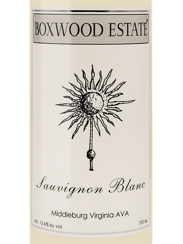 Boxwood Sauvignon Blanc Middleburg Virginia 2022