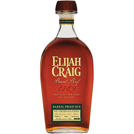 Elijah Craig 12 year 3 month old Barrel Proof Rye (Batch A925)
