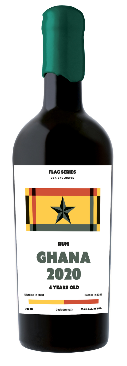 La Maison & Velier Flag Series Ghana 2020 4 Years Old Cask Strength Rum (129 Prf) - 700ml