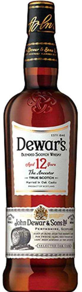Dewars Double Aged 12 years Blended Scotch -750ml