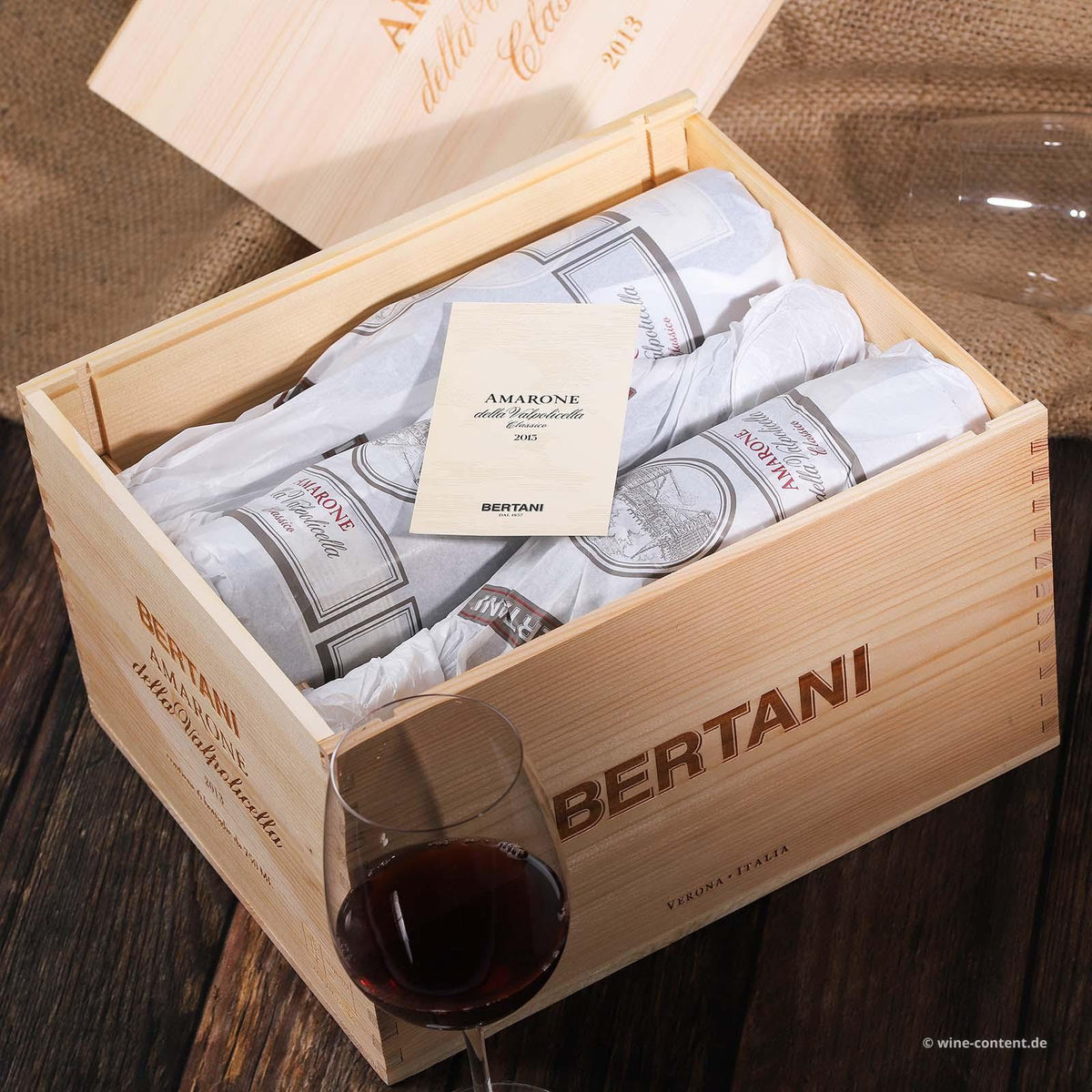 Bertani Amarone della Valpolicella Classico Vertical Six Pack: 2 bottles each 2012, 2013, & 2015