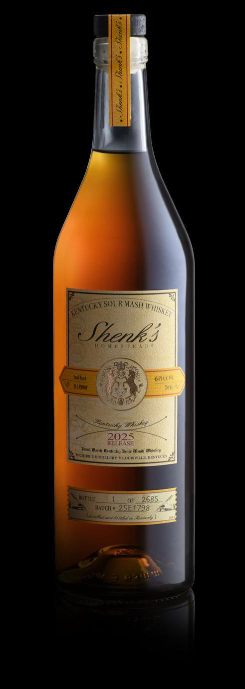 Shenk's Homestead Sour Mash Whiskey 2025 Release 91.2 Proof